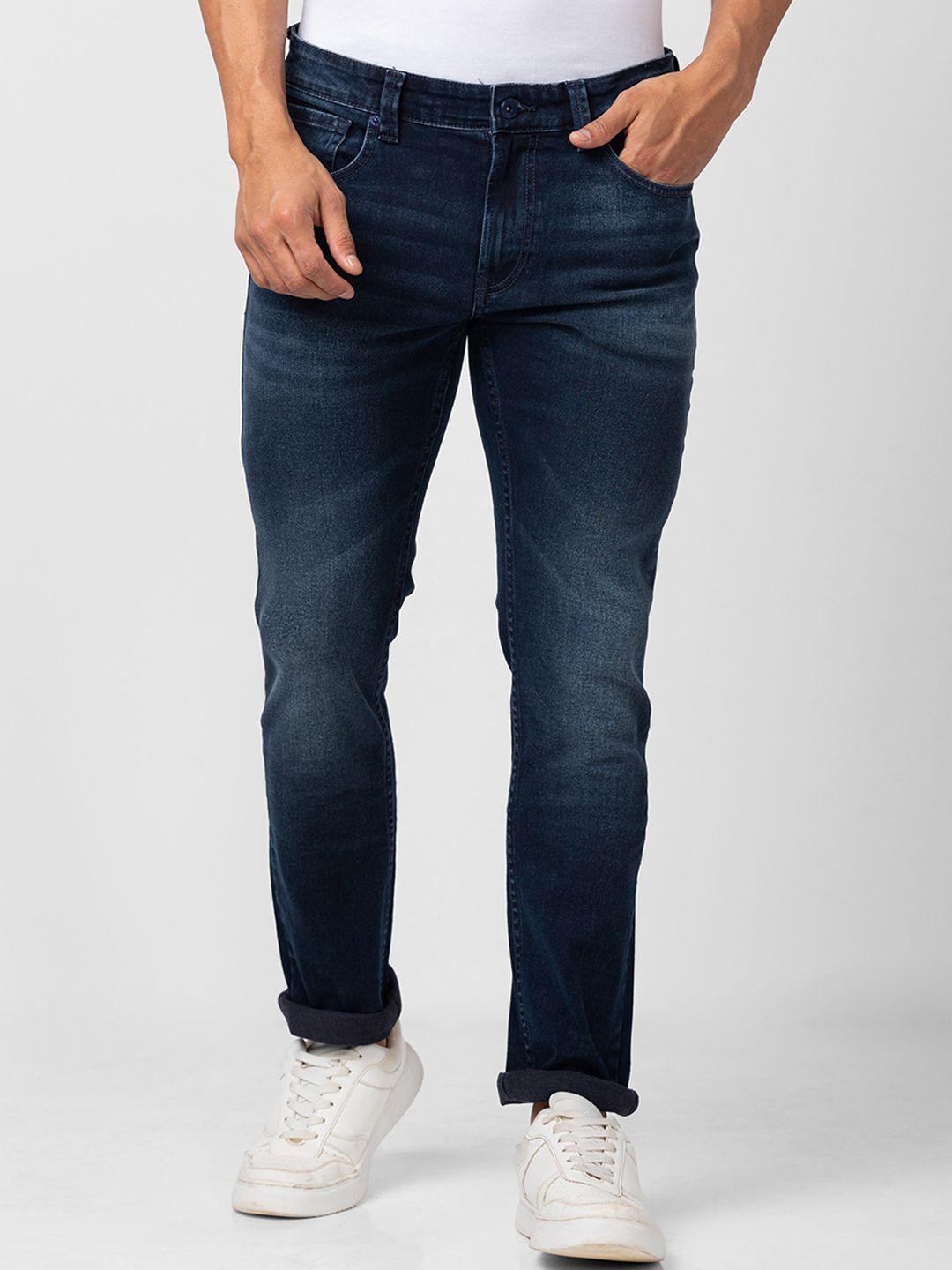 spykar men light fade stretchable cotton jeans