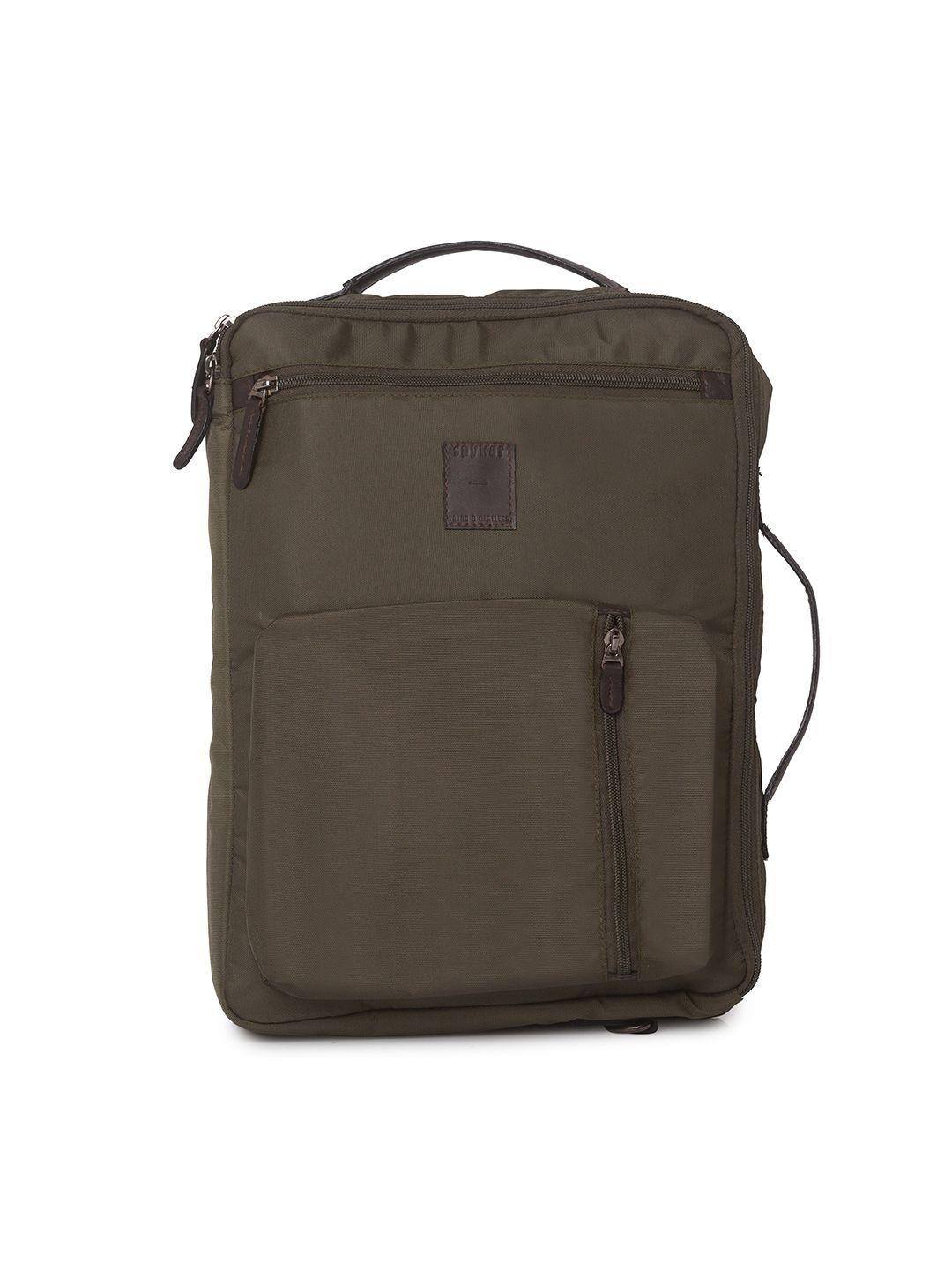 spykar men olive green backpack