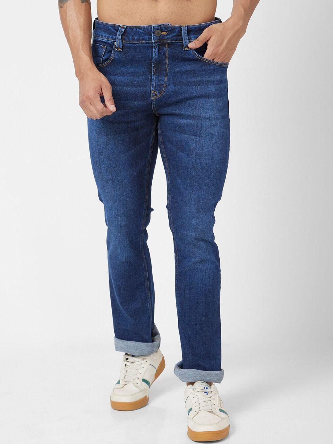 spykar men rafter relaxed fit clean look cotton jeans