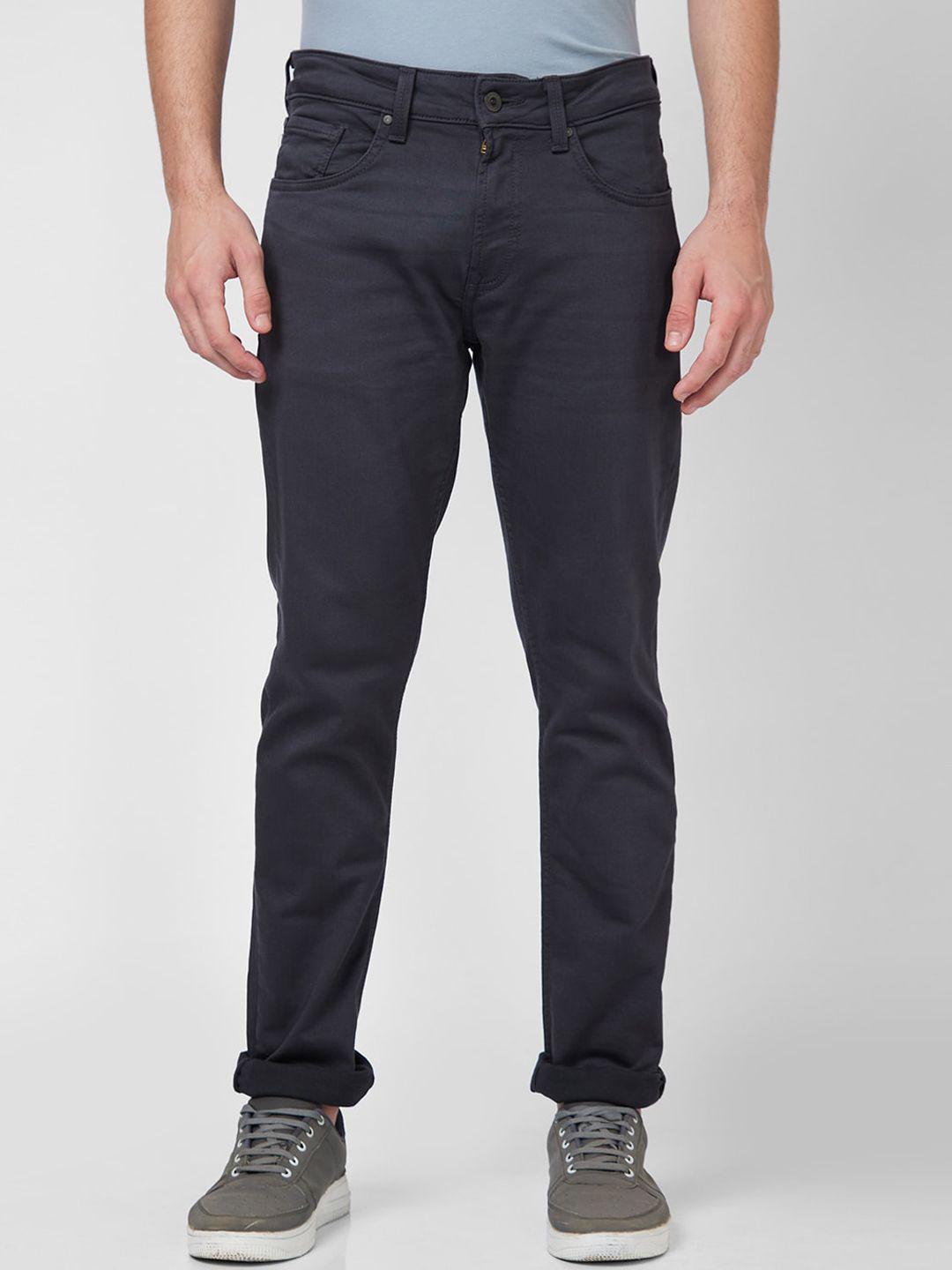 spykar men regular fit mid-rise cotton jeans