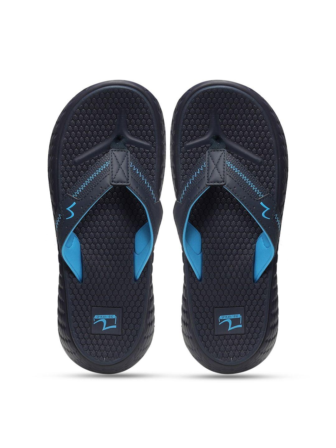 spykar men self design thong flip-flops