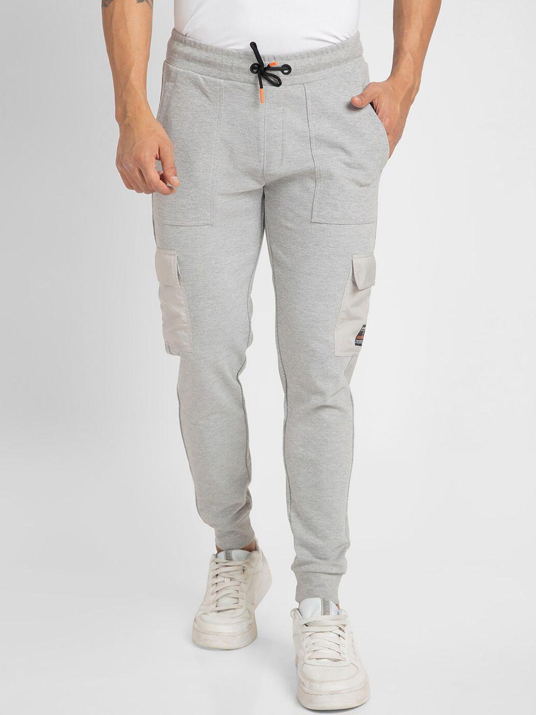 spykar men slim-fit cotton joggers