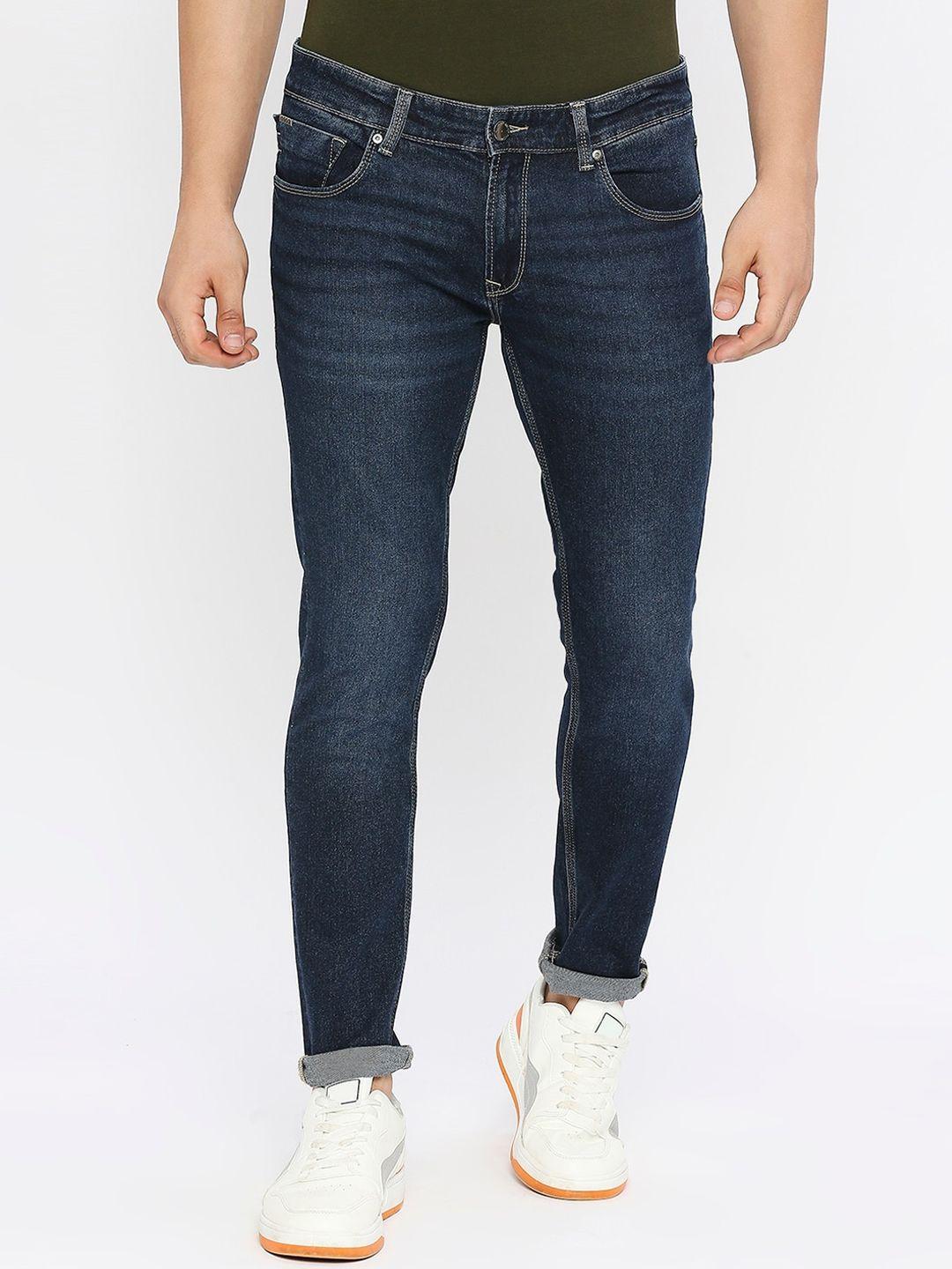 spykar men super skinny fit low-rise stretchable cotton jeans