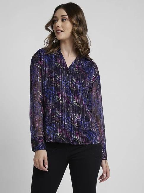 spykar multicolor printed shirt