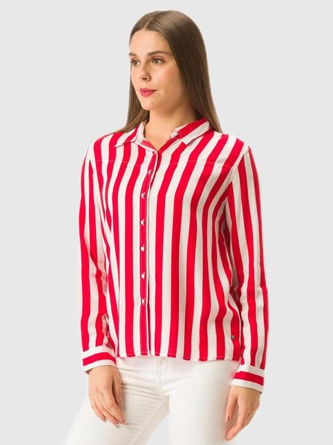 spykar multicolor striped shirt