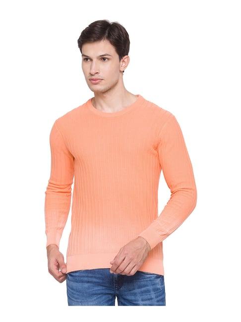 spykar peach ombre sweater