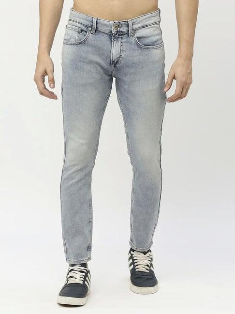 spykar reddish blue  slim fit jeans