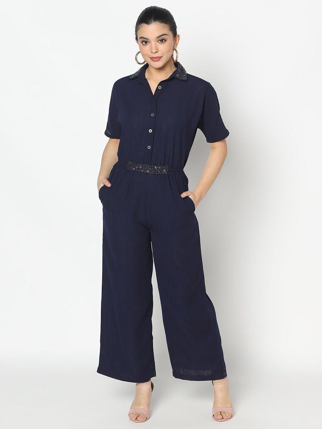 sqew culotte jumpsuit with embellished