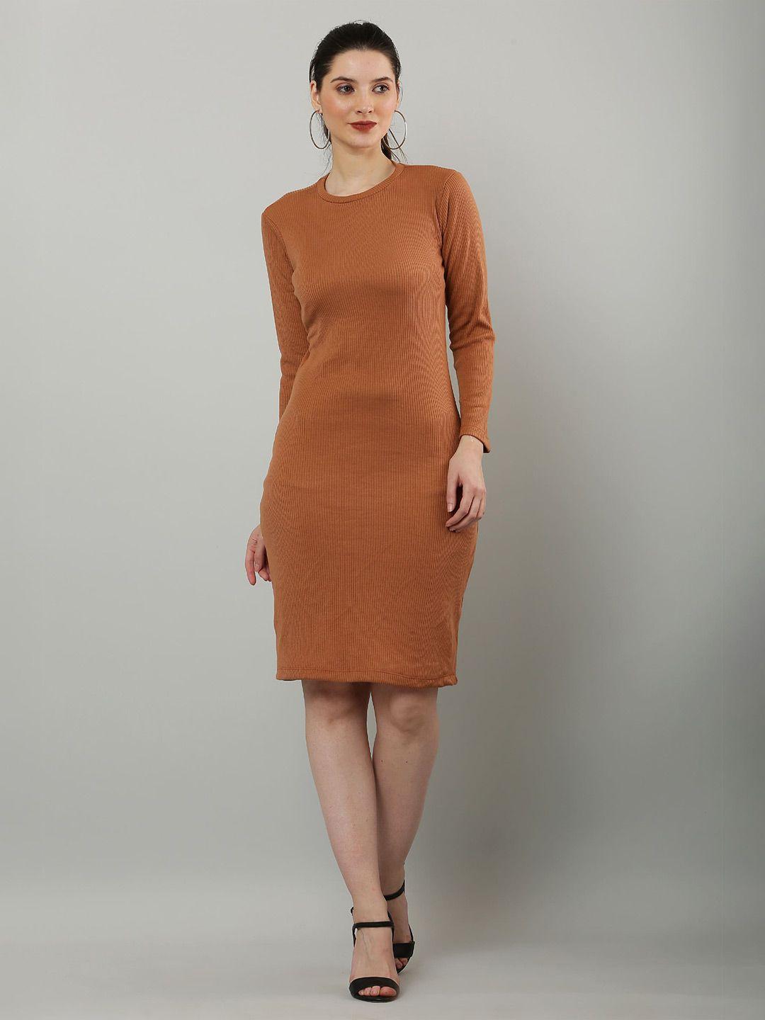 sqew long sleeves cotton bodycon dress