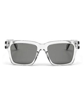 square clear acetate sunglasses