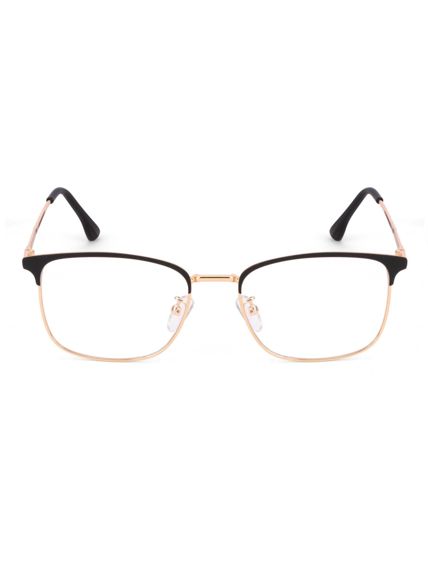 square black gold eye glasses for men women sf0087-c4