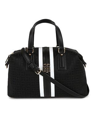 square monogram jaden tote bag