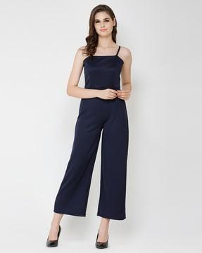 square neck sleeveless jumpsuit