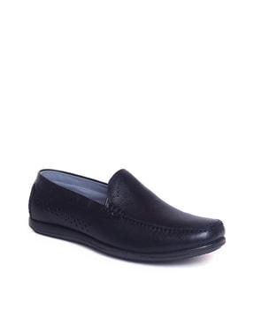 square-shape slip-on loafers