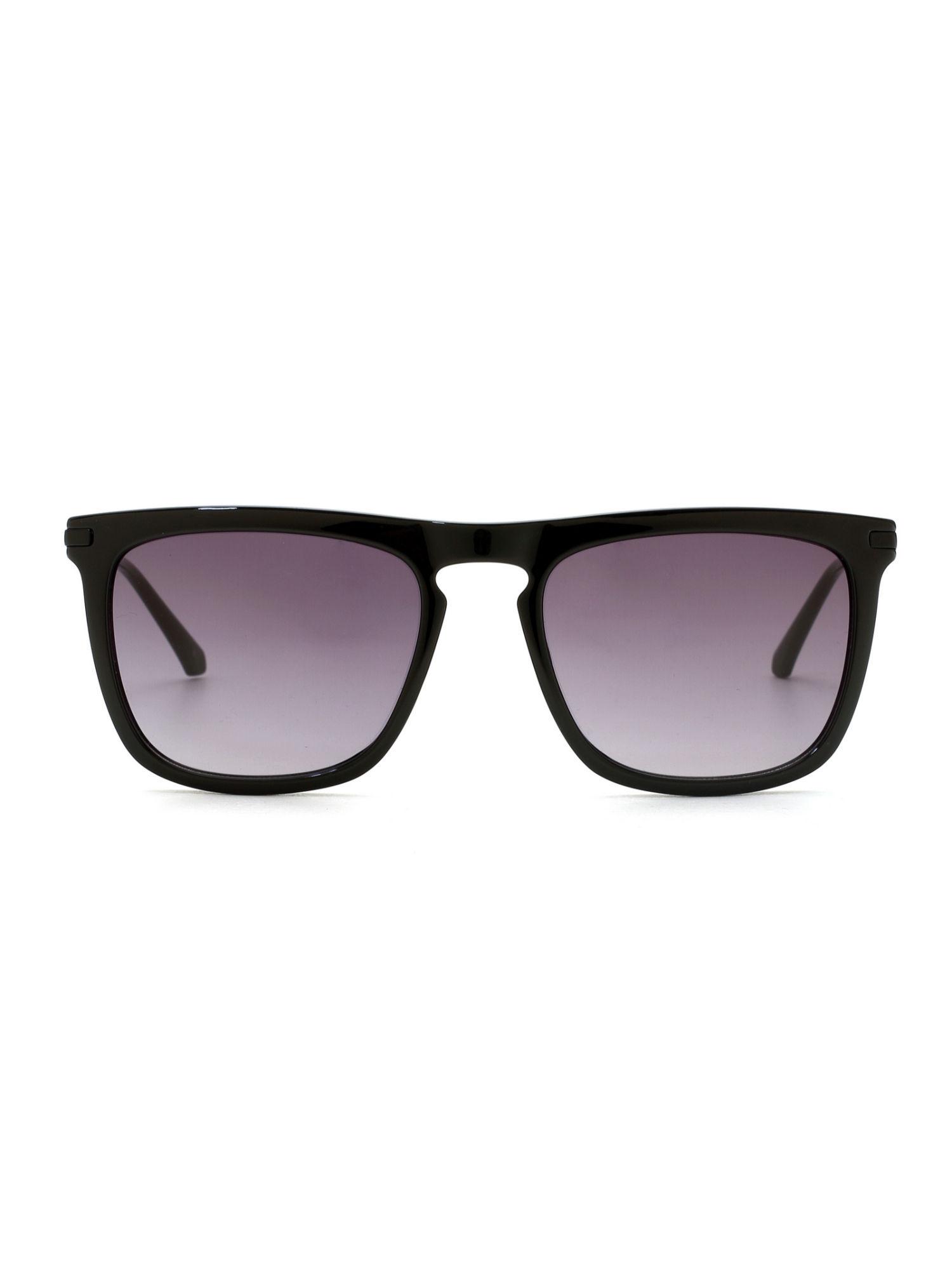 square sunglasses with purple lens for men