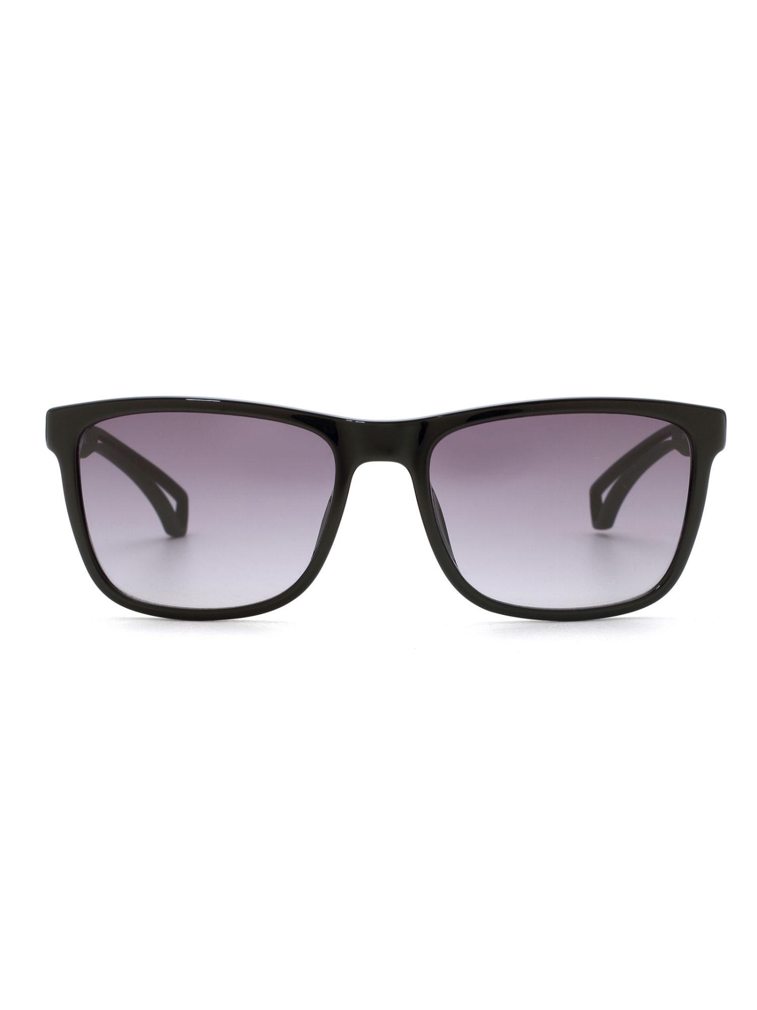 square sunglasses with purple lens for men