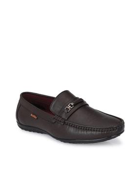 square-toe slip-on loafers