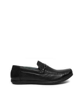 square-toe slip-on casual shoes