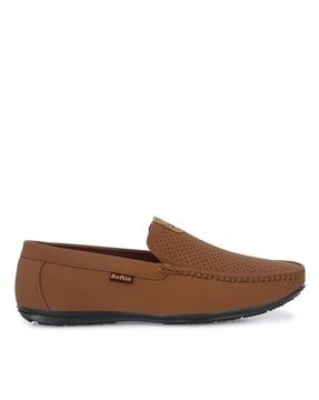 square-toe slip-on loafers