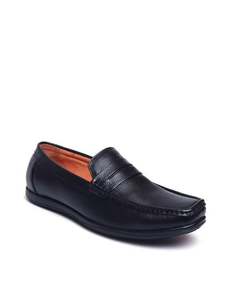 square-toe slip-on loafers