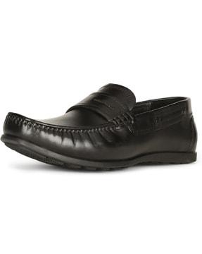 square-toe slip-on loafers