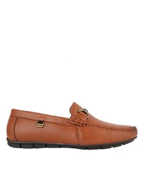 square-toe slip-on loafers