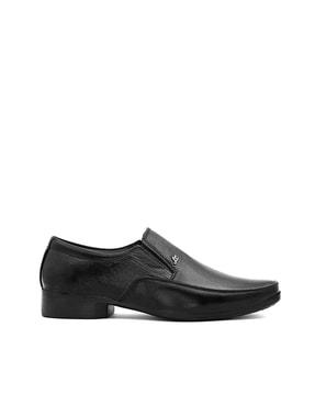 square-toe slip-on shoes