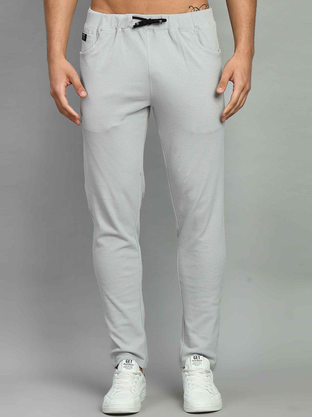 squirehood men relaxed-fit mid-rise cotton sports track pant