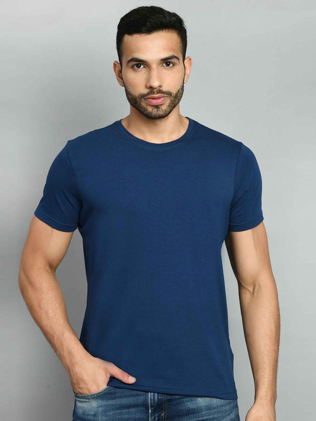 squirehood round neck pique cotton casual t-shirt