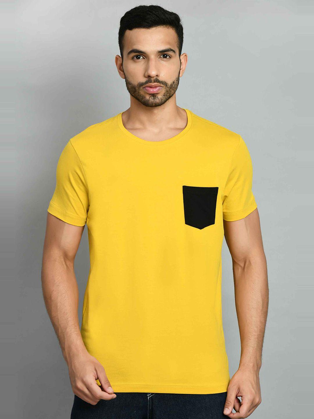 squirehood round neck pique cotton casual t-shirt