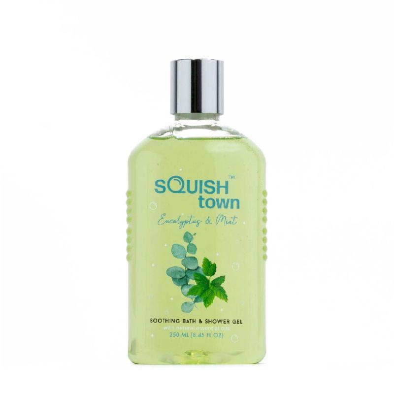 squish town eucalyptus & mint soothing bath & shower gel