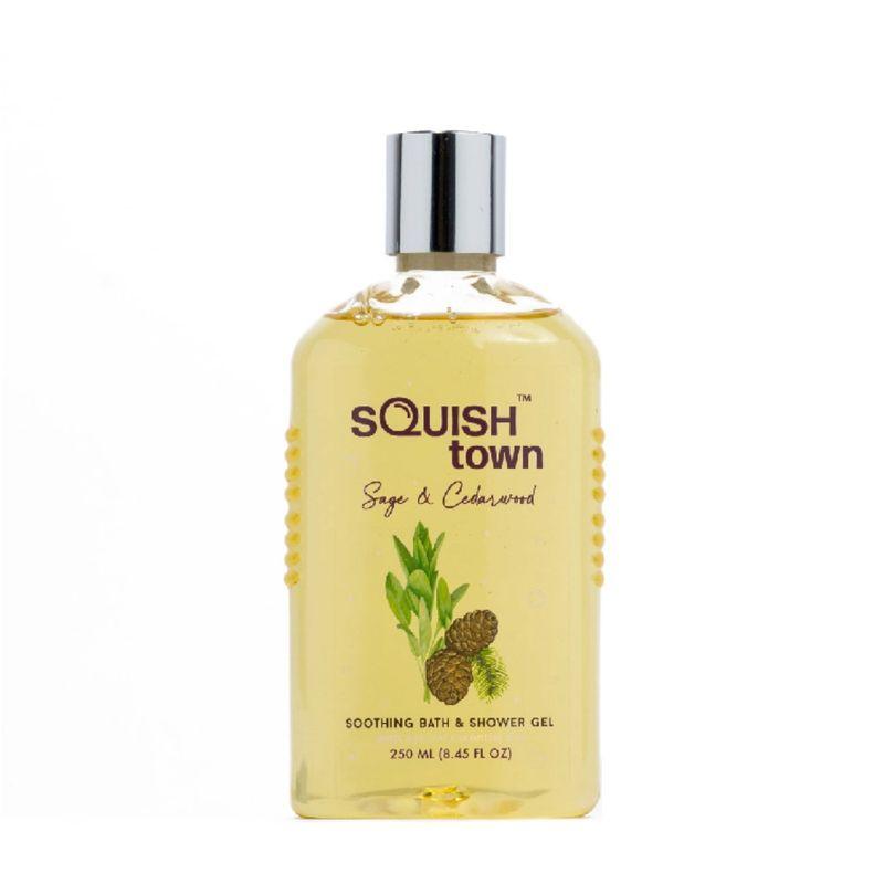squish town sage & cedarwood soothing bath & shower gel