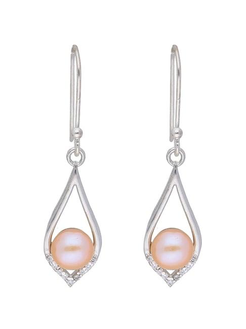 sri jagdamba pearls aarya 92.5 sterling silver earrings