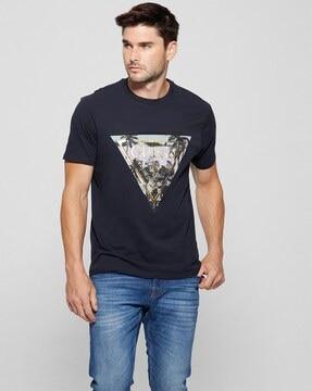 ss bsc graphic print regular fit crew-neck t-shirt