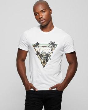 ss bsc graphic print regular fit crew-neck t-shirt