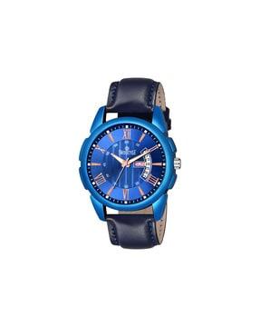 ss-gr193-blu-blu round-dial analogue watch