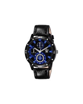 ss-gr194-blu-blu round-dial analogue watch