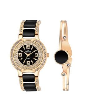 ss-lr708-rg-brac women analogue watch with bracelet