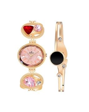 ss-lr709-rg-brc women analogue watch with bracelet