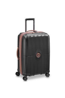 st tropez 8 wheels polycarbonate tsa lock trolley - black