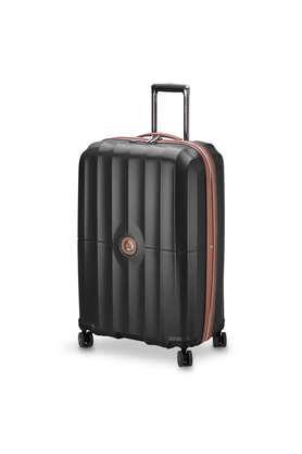 st tropez 8 wheels polycarbonate tsa lock trolley - black