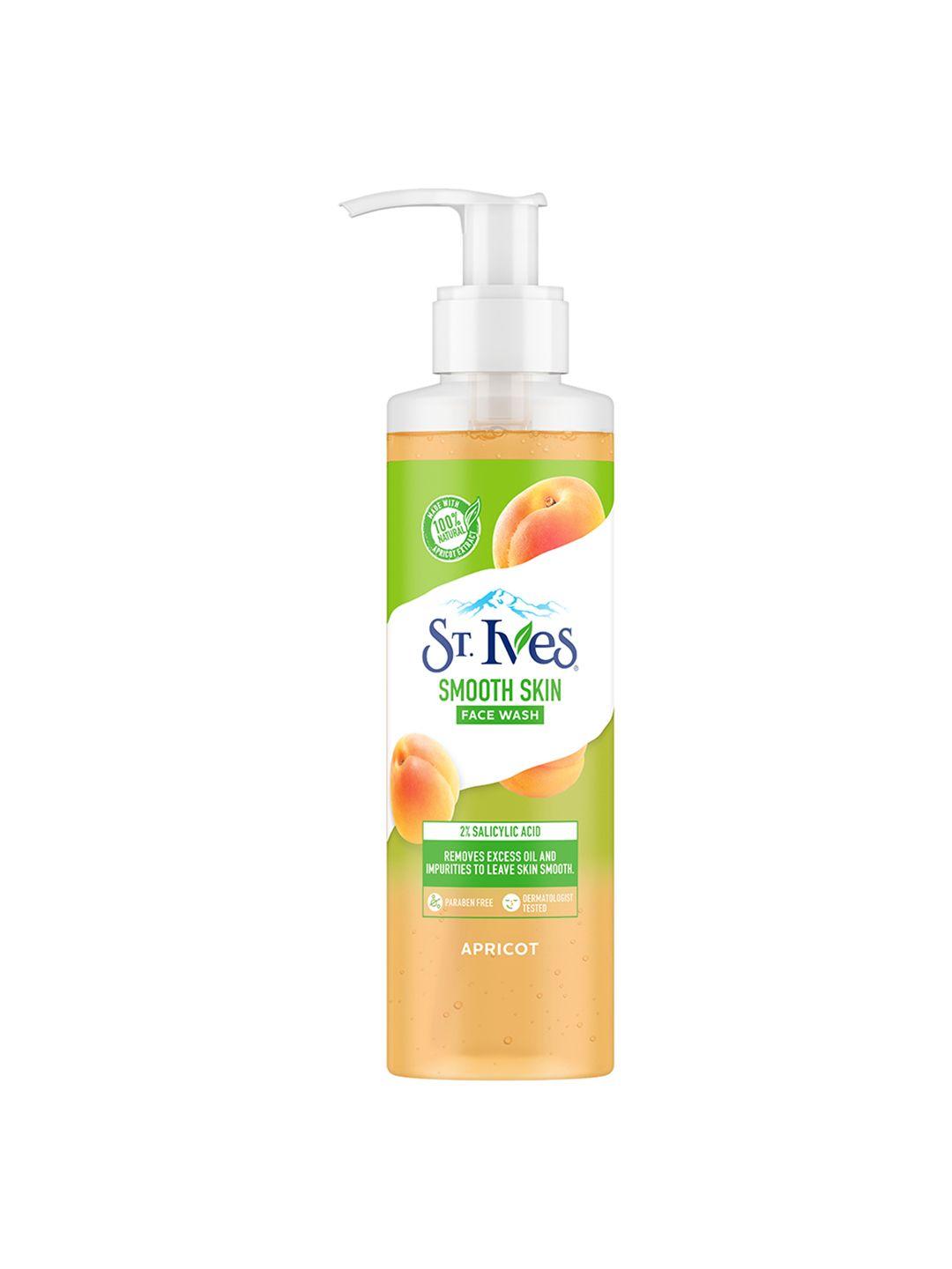 st. ives smooth skin face wash with apricot & 2% salicylic acid - 190 ml