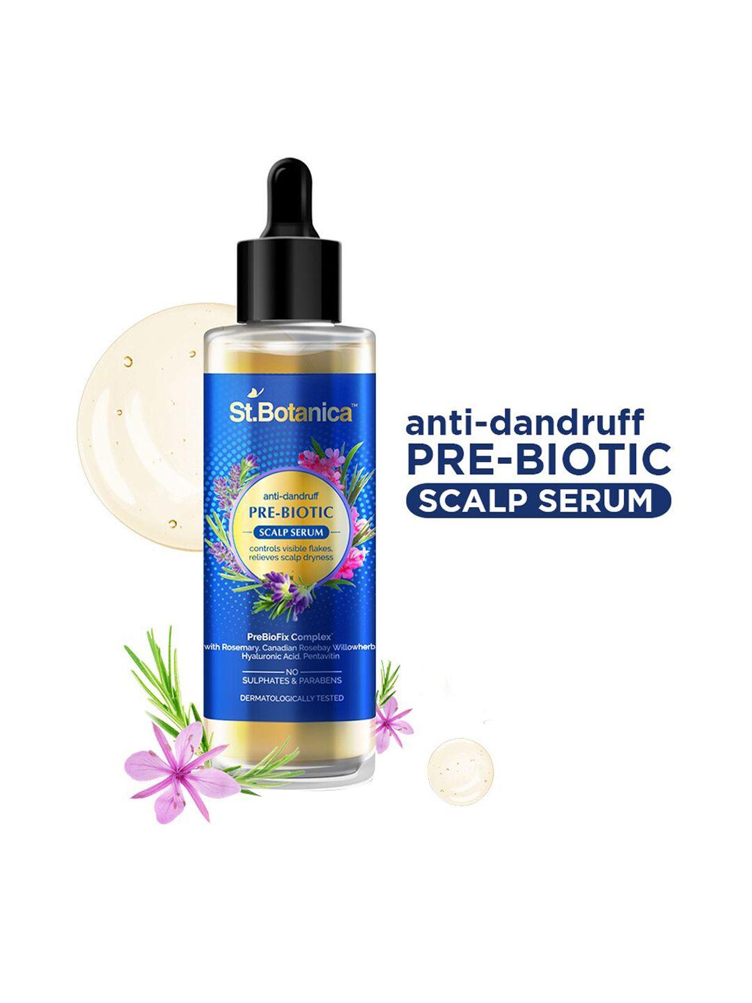 st.botanica anti-dandruff pre-biotic scalp serum to relive dryness & control flakes - 60ml