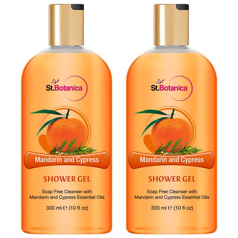 st.botanica mandarin & cypress luxury shower gel (pack of 2)