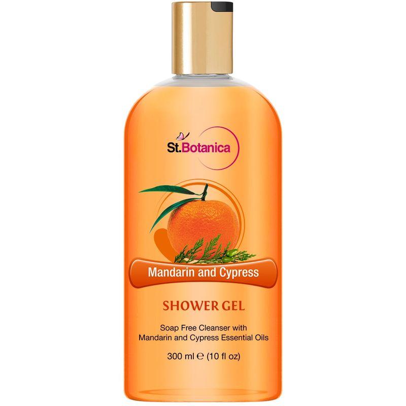 st.botanica mandarin & cypress shower gel