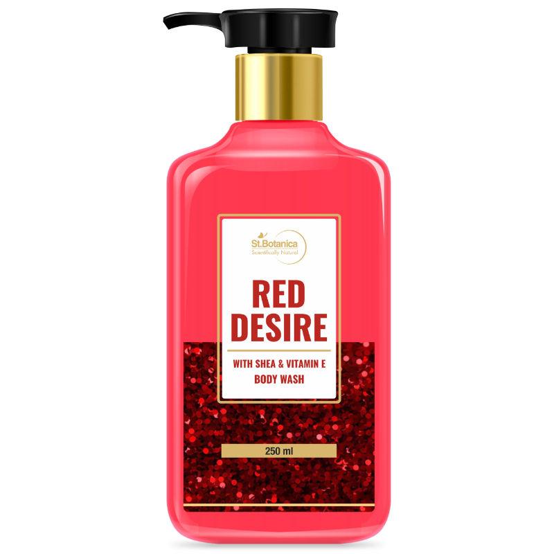st.botanica red desire body wash - with shea & vitamin e shower gel
