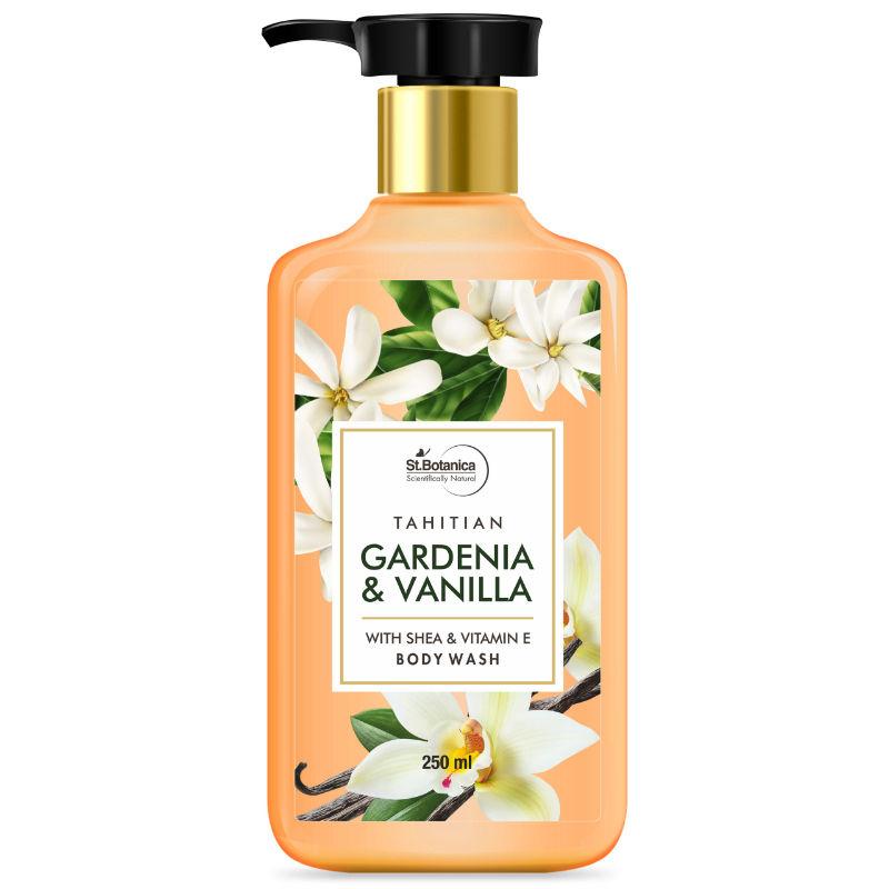 st.botanica tahitian gardenia & vanilla body wash - with shea & vitamin e shower gel