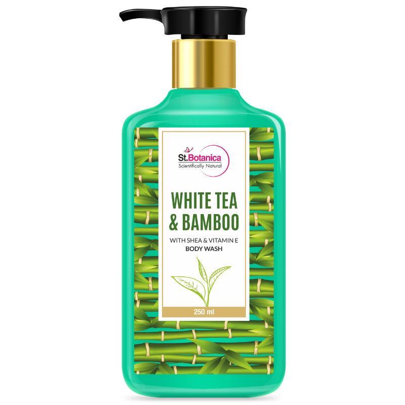 st.botanica white tea & bamboo body wash - with shea & vitamin e shower gel