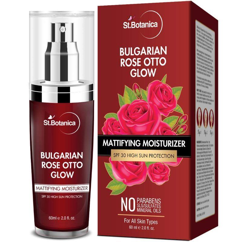st.botanica bulgarian rose otto glow mattifying moisturizer spf 30