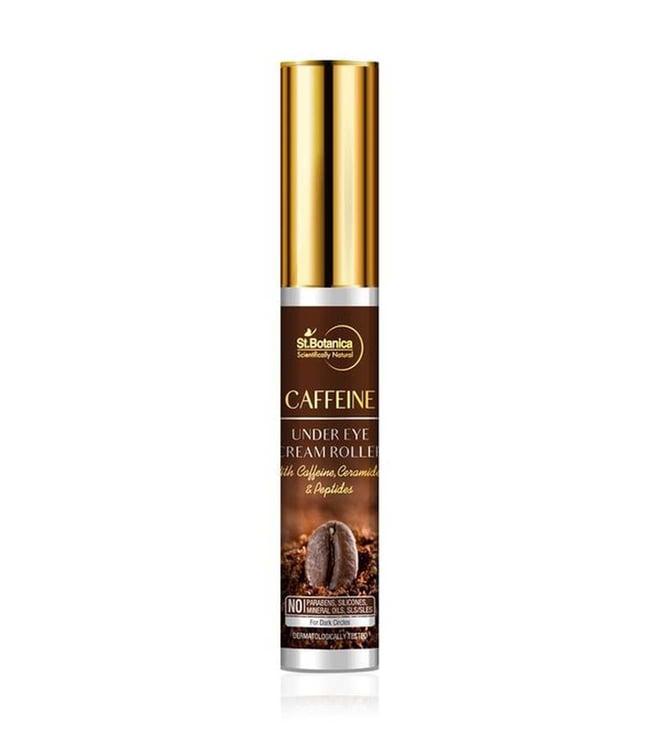 st.botanica caffeine 1% under eye cream roller with ceramides & peptides - 15 ml